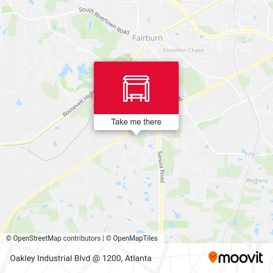 Oakley Industrial Blvd @ 1200 map