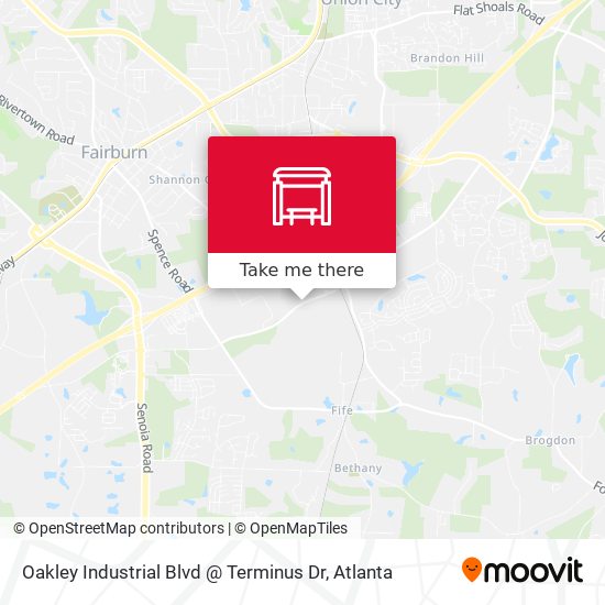 Oakley Industrial Blvd @ Terminus Dr map