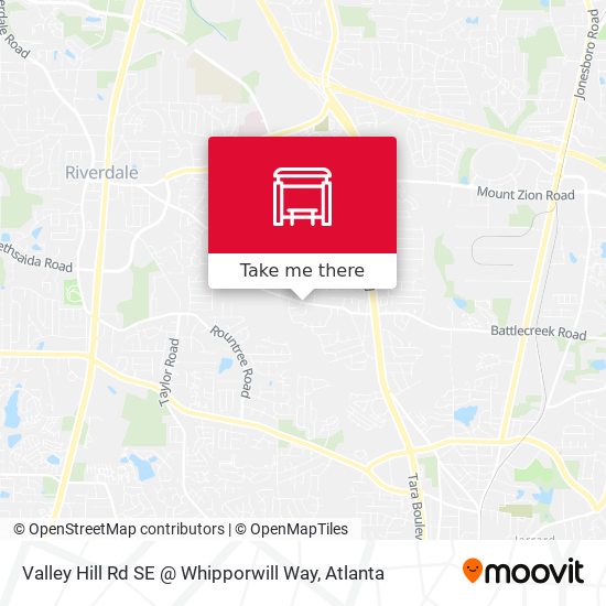 Valley Hill Rd SE @ Whipporwill Way map