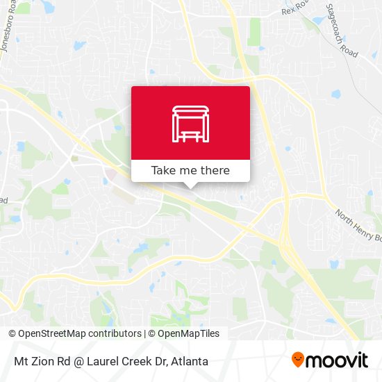 Mapa de Mt Zion Rd @ Laurel Creek Dr