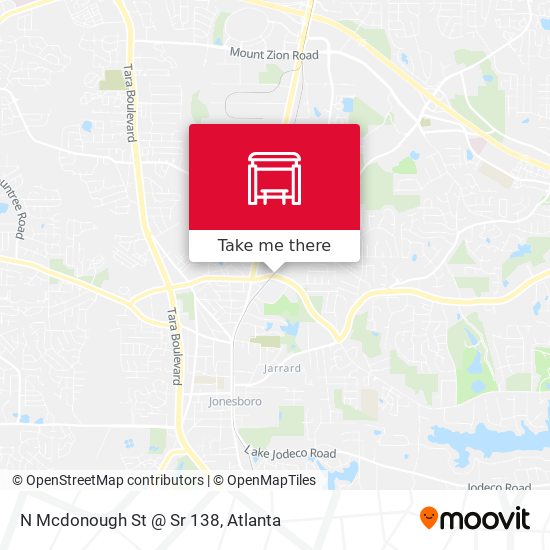 Mapa de N Mcdonough St @ Sr 138