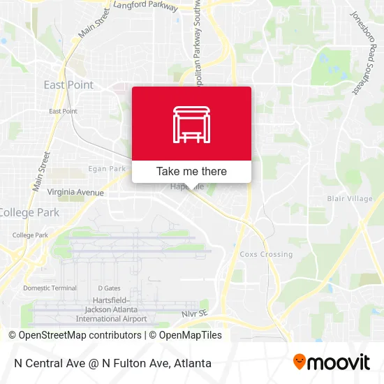 Mapa de N Central Ave @ N Fulton Ave