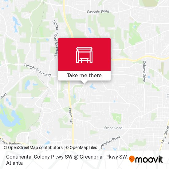 Mapa de Continental Colony Pkwy SW @ Greenbriar Pkwy SW
