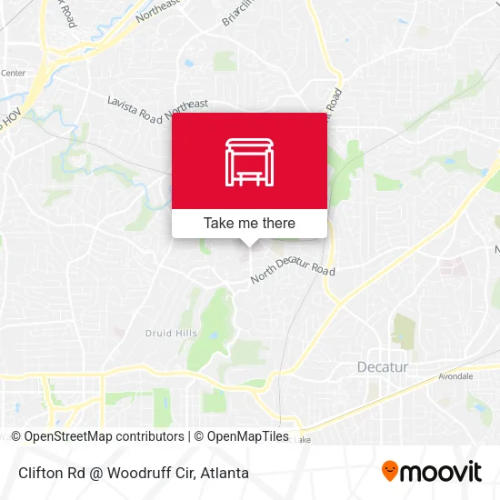Mapa de Clifton Rd @ Woodruff Cir