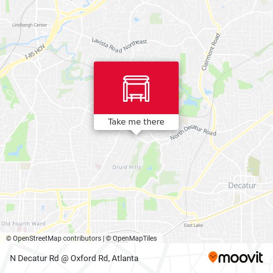 Mapa de N Decatur Rd @ Oxford Rd