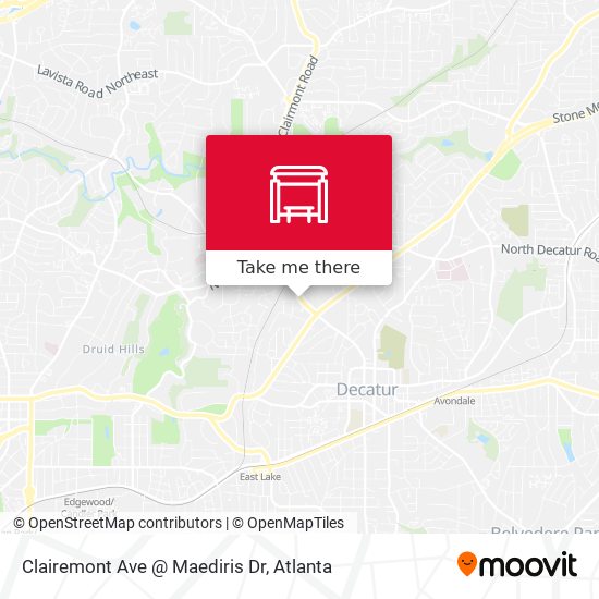 Mapa de Clairemont Ave @ Maediris Dr