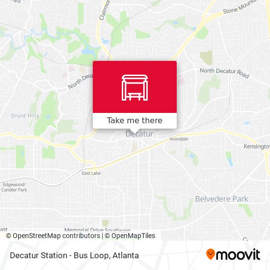 Mapa de Decatur Station - Bus Loop