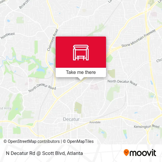 Mapa de N Decatur Rd @ Scott Blvd
