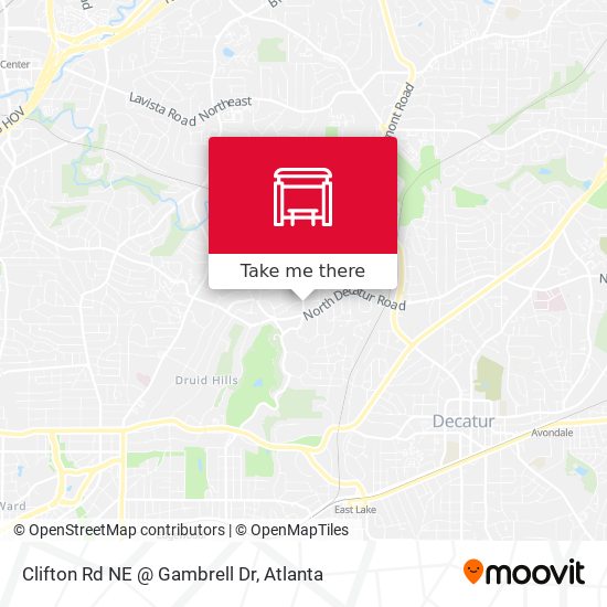 Clifton Rd NE @ Gambrell Dr map