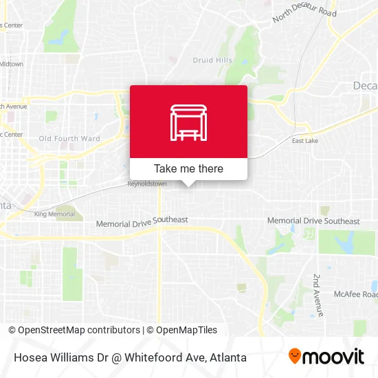 Hosea Williams Dr @ Whitefoord Ave map