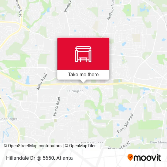 Hillandale Dr @ 5650 map