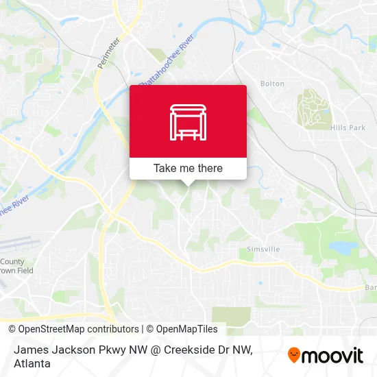 James Jackson Pkwy NW @ Creekside Dr NW map