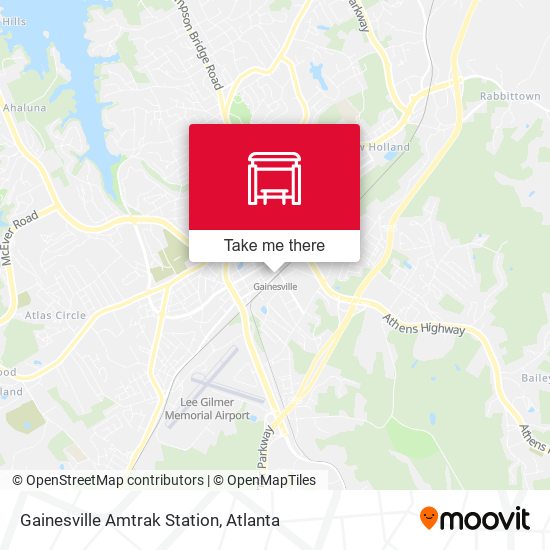 Gainesville Amtrak Station map