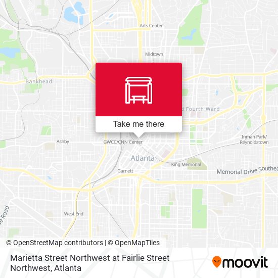 Mapa de Marietta Street Northwest at Fairlie Street Northwest