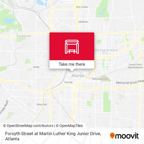 Mapa de Forsyth Street at Martin Luther King Junior Drive
