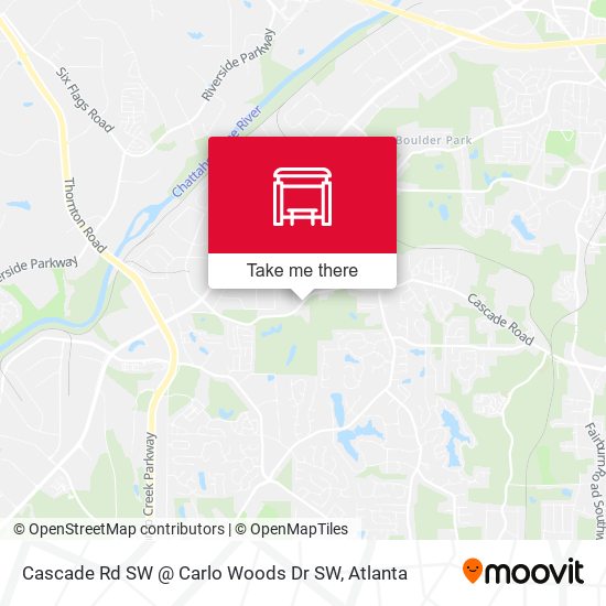 Cascade Rd SW @ Carlo Woods Dr SW map