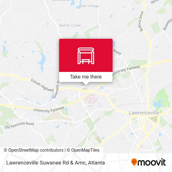 Lawrenceville Suwanee Rd & Amc map
