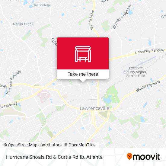 Hurricane Shoals Rd & Curtis Rd Ib map