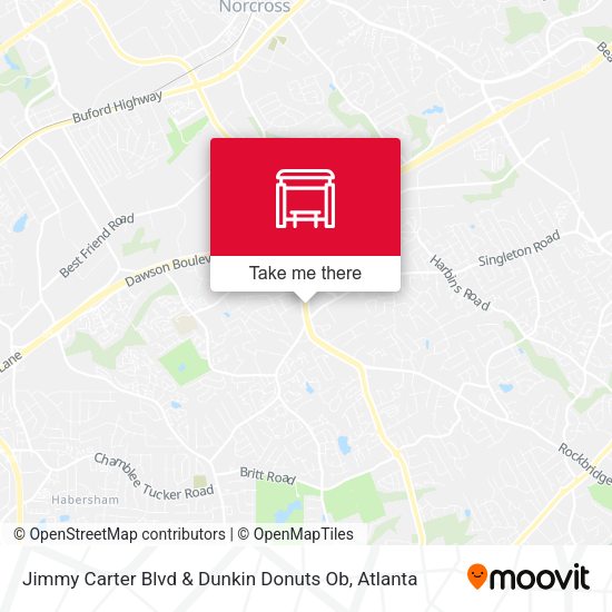 Mapa de Jimmy Carter Blvd & Dunkin Donuts Ob