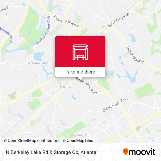 Mapa de N Berkeley Lake Rd & Storage Ob