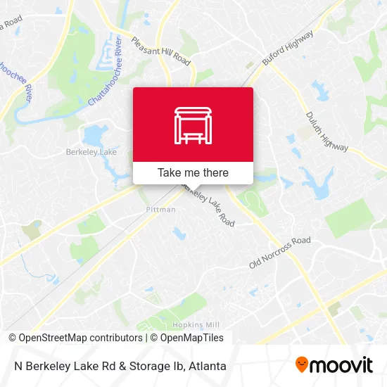N Berkeley Lake Rd & Storage Ib map