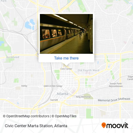 Civic Center Marta Station map