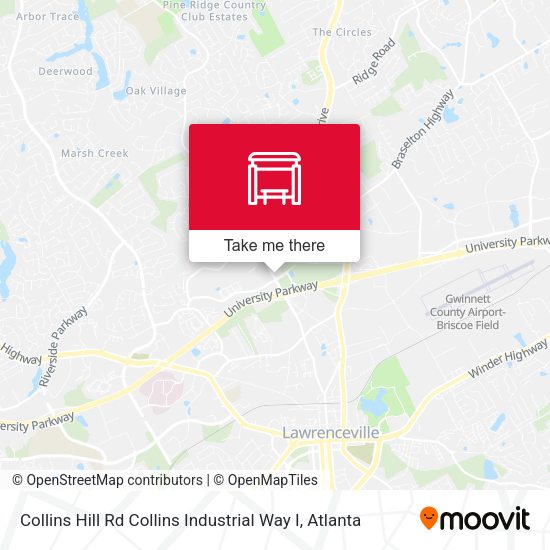 Mapa de Collins Hill Rd Collins Industrial Way I