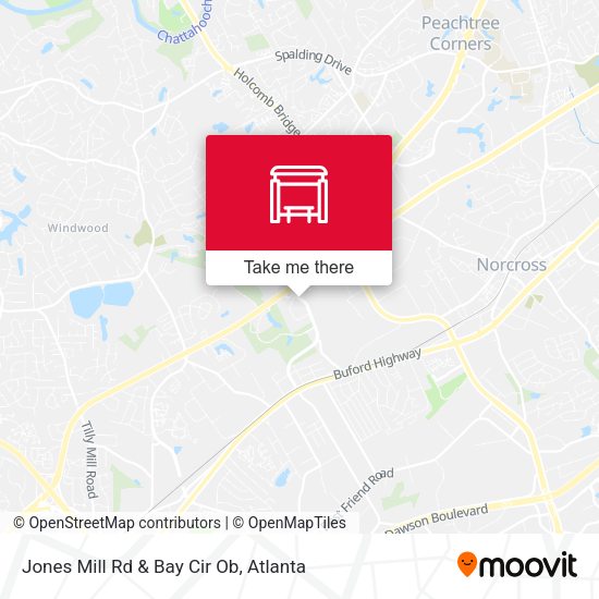Jones Mill Rd & Bay Cir Ob map