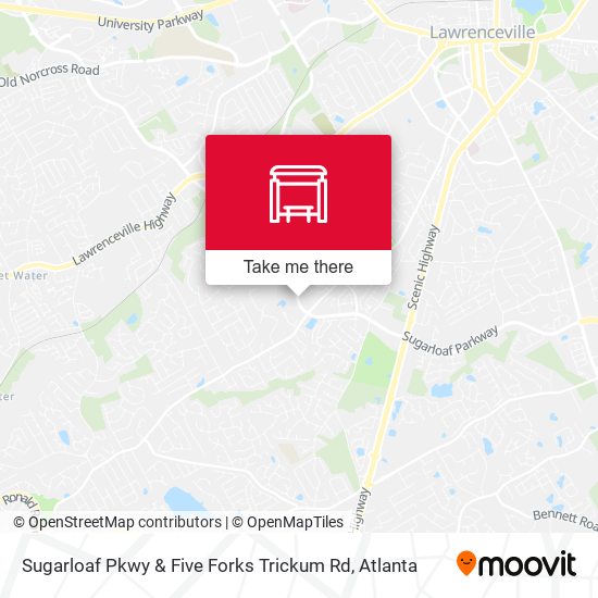 Mapa de Sugarloaf Pkwy & Five Forks Trickum Rd