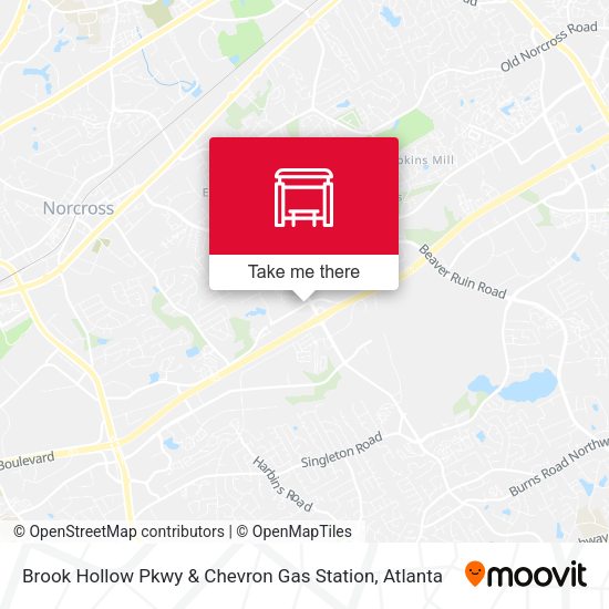Brook Hollow Pkwy & Chevron Gas Station map