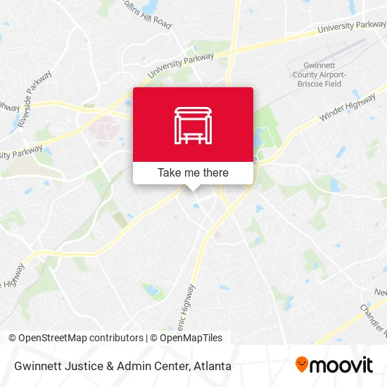 Gwinnett Justice & Admin Center map
