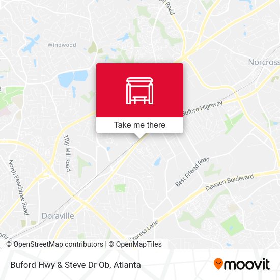 Mapa de Buford Hwy & Steve Dr Ob