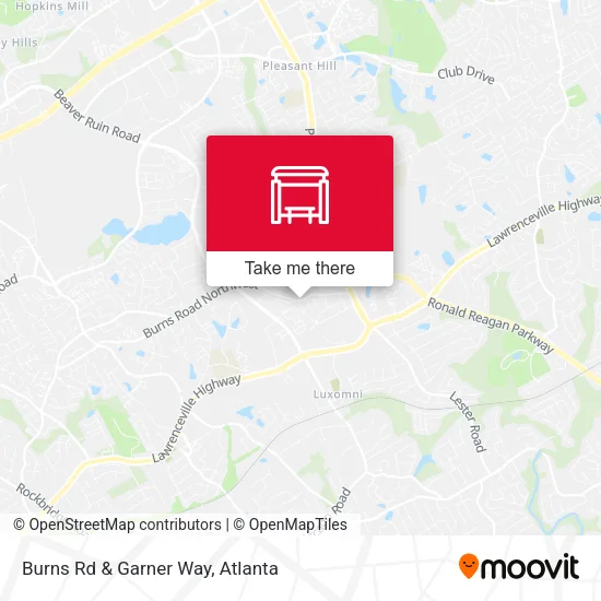 Burns Rd &  Garner Way map