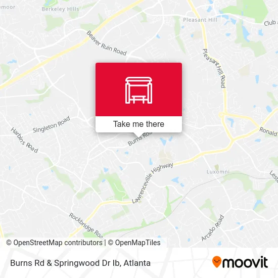 Burns Rd & Springwood Dr Ib map