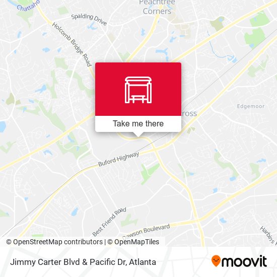 Jimmy Carter Blvd & Pacific Dr map