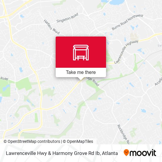 Lawrenceville Hwy & Harmony Grove Rd Ib map