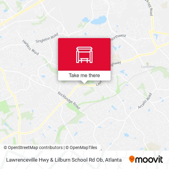 Lawrenceville Hwy & Lilburn School Rd Ob map