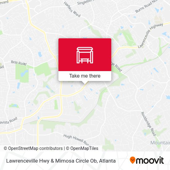 Mapa de Lawrenceville Hwy & Mimosa Circle Ob