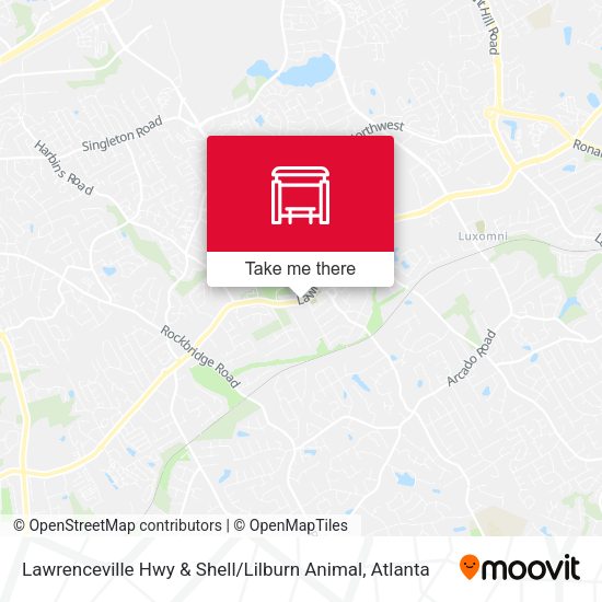 Mapa de Lawrenceville Hwy & Shell / Lilburn Animal