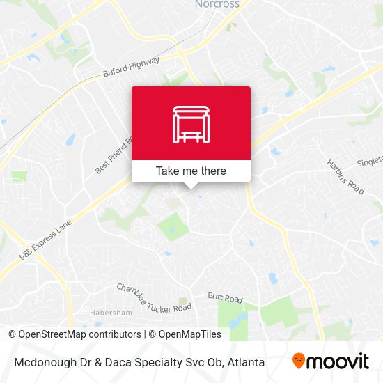 Mapa de Mcdonough Dr & Daca Specialty Svc Ob