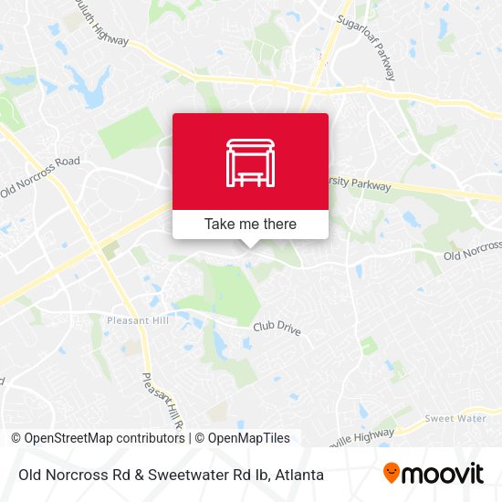 Old Norcross Rd & Sweetwater Rd Ib map