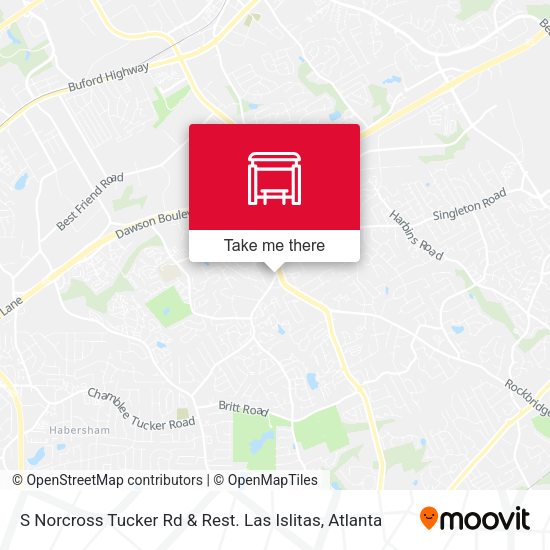 S Norcross Tucker Rd & Rest. Las Islitas map
