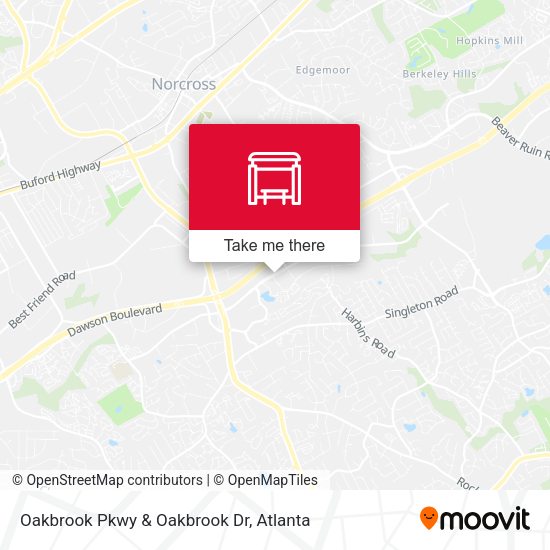 Oakbrook Pkwy & Oakbrook Dr map