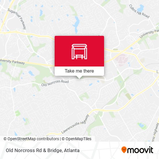 Mapa de Old Norcross Rd & Bridge