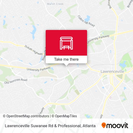 Mapa de Lawrenceville Suwanee Rd & Professional