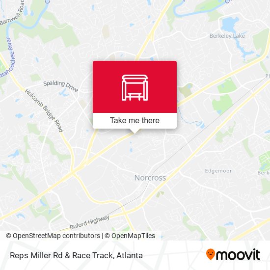 Reps Miller Rd & Race Track map