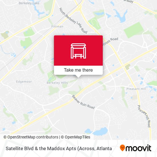 Satellite Blvd & the Maddox Apts map