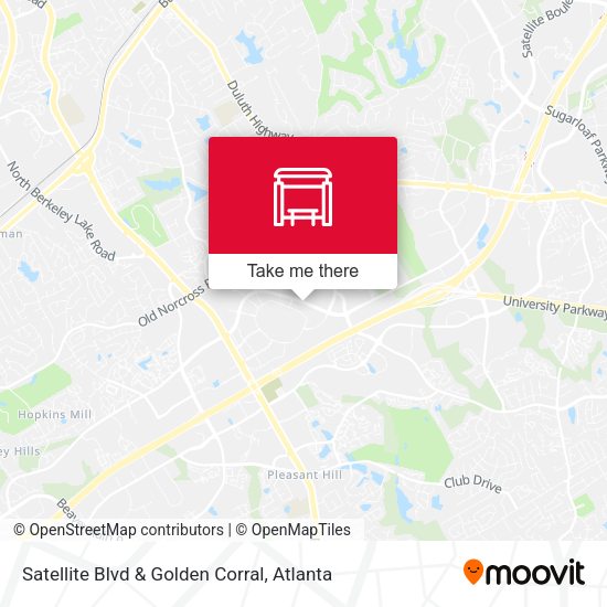 Satellite Blvd & Golden Corral map