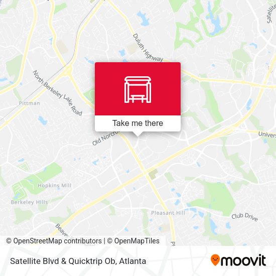 Satellite Blvd & Quicktrip Ob map
