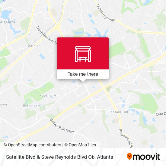 Satellite Blvd & Steve Reynolds Blvd Ob map